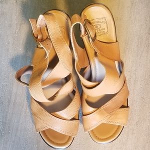 Lucky Brand Leather Strappy Nail Head Trim 10